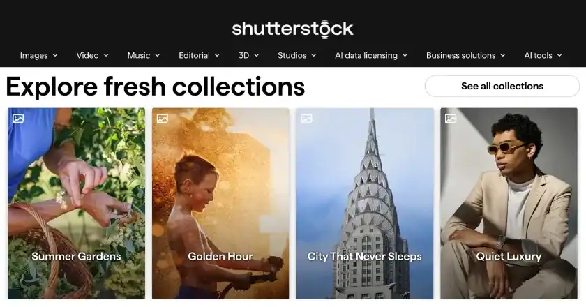 fresh collections from Shutterstock